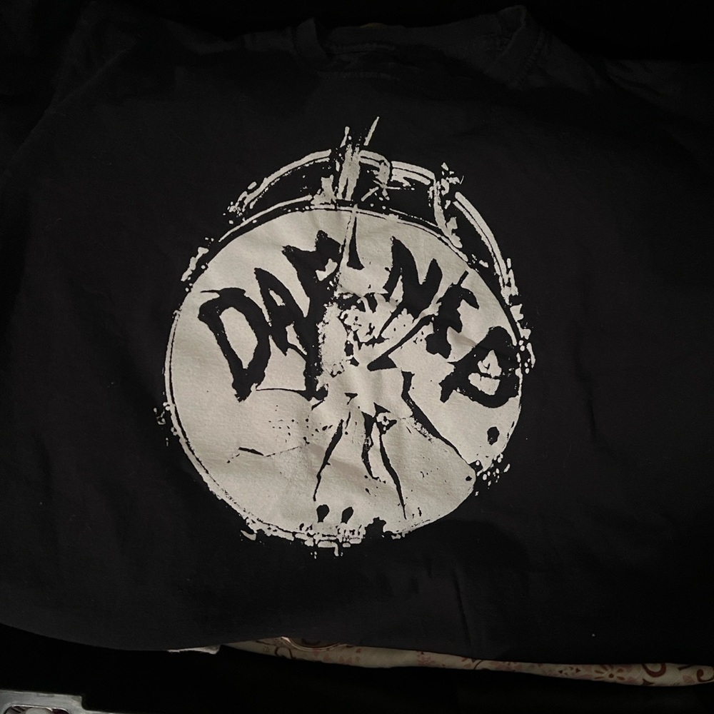 L Black DAMNED Graphic Tee
